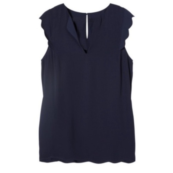 41 Hawthorn Tops - 41 Hawthorn Dawney Scallop Trim Blouse
